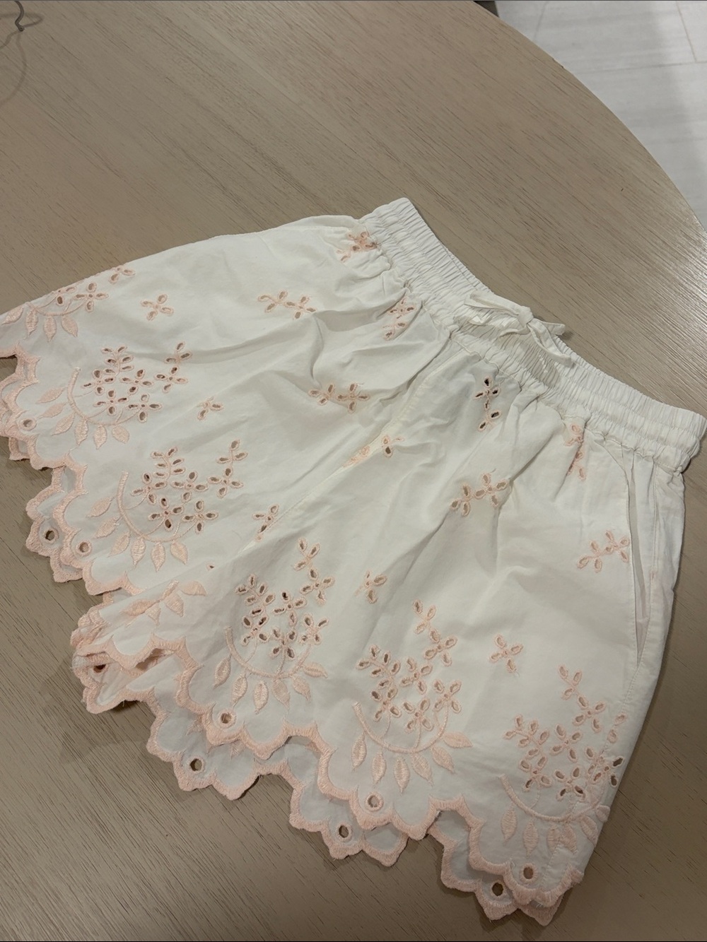 Damson Madder Lana Blouse & Short SET White Broderie Tie Cotton Cottage Boho 6 - Picture 6 of 12